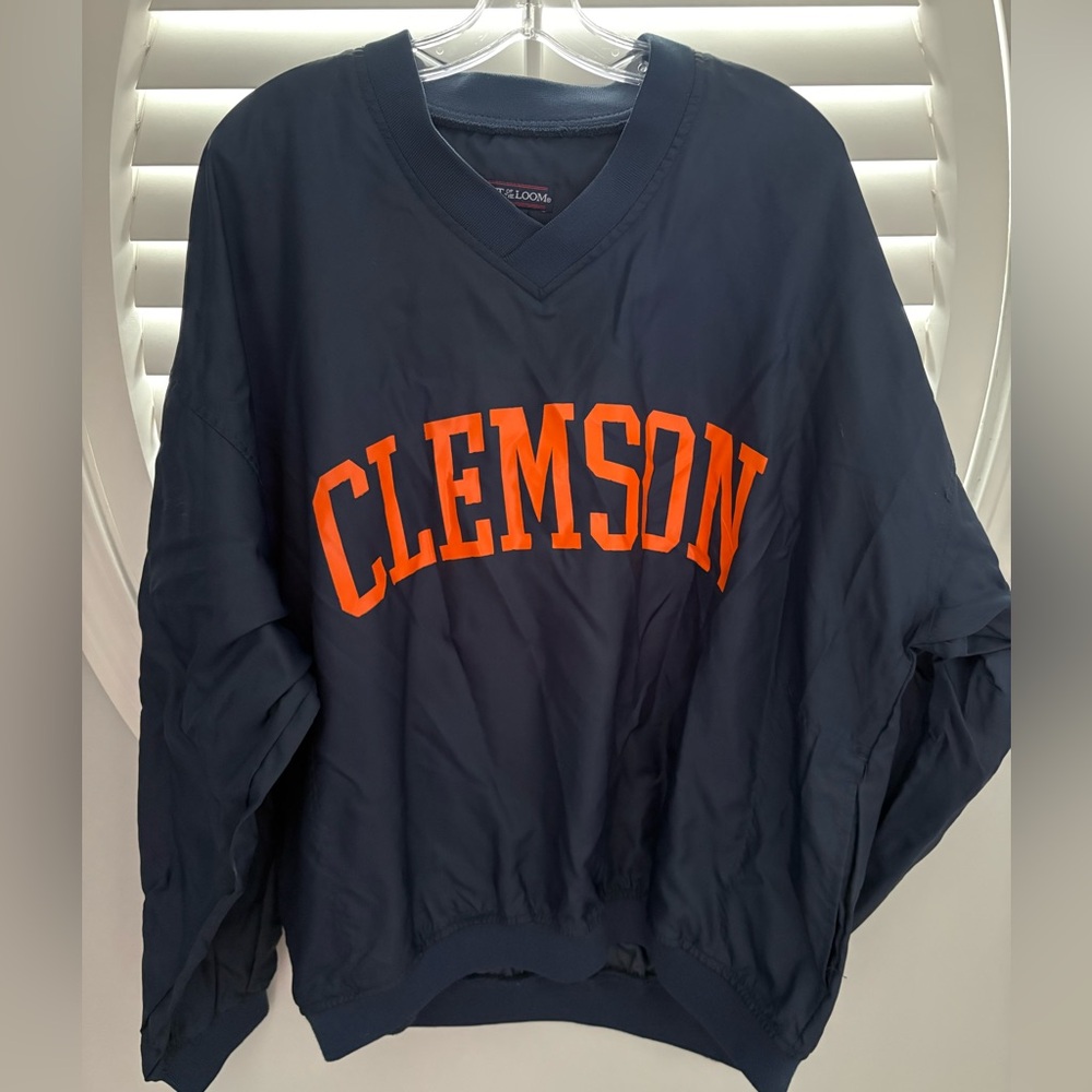 Vintage Clemson Fruit of the Loom windbreaker pullover size men’s large